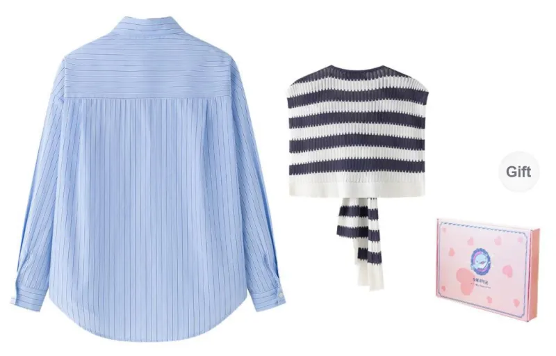 Tokyo Season Shirt Women's Blue-4