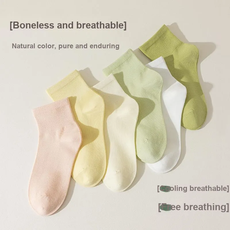 XIA.WA.ZHI.XIU Ankle Socks Women's Box 5 Pack-21
