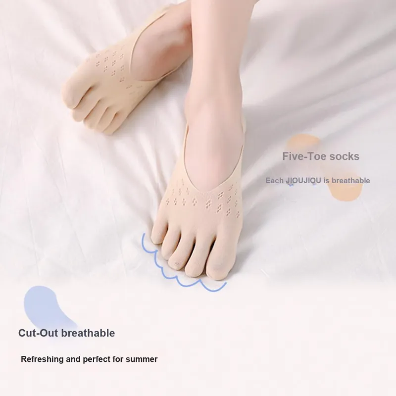 ROMANTIC·SPRING No Show Socks Women's 5 Pack-3