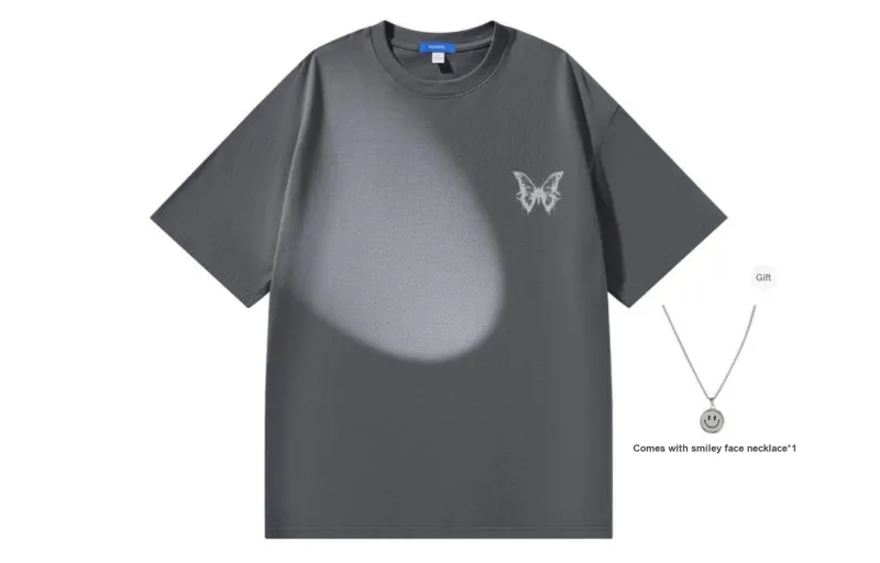 PEIMENG Short Sleeved T Shirts Unisex Comes With Necklace-33