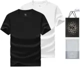 100% cotton 2 Pack (Black+White) Shopping Bag Included