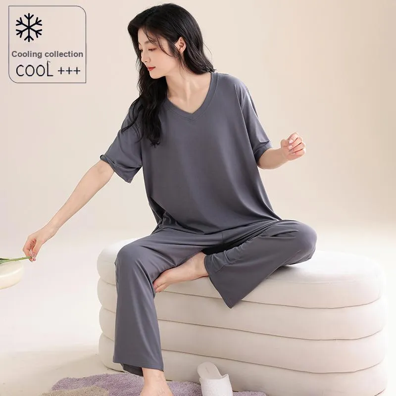 William Pajama Set Women's Gray-2