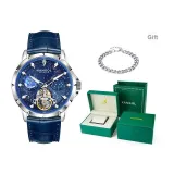 Silver Case Blue Dial[Premium Leather Box]
