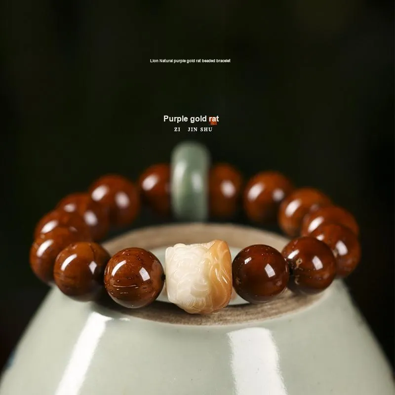 XIAOFENGCHAI Purple Gold Rat Bracelets Unisex-2