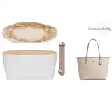 City33 (Cameo Brown) 2-Piece Set[Shoulder Strap Pad+Beige Waterproof Liner]☆No Compartment