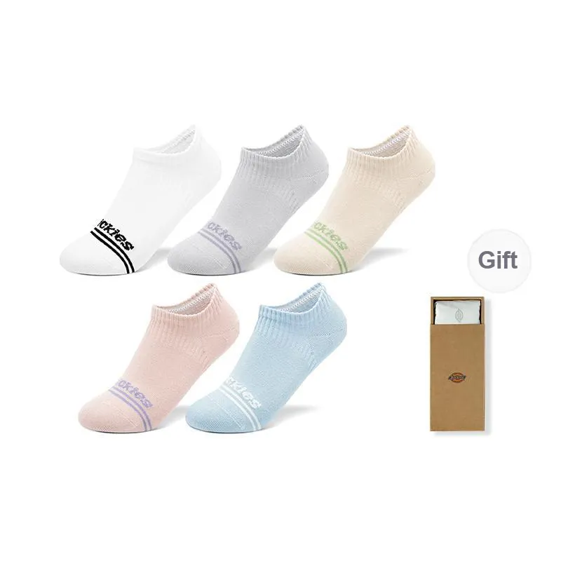 Dickies Comfortable 95% Cotton Slip Resistant Invisible Breathable No Show Socks Unisex Gift Box Combination-64