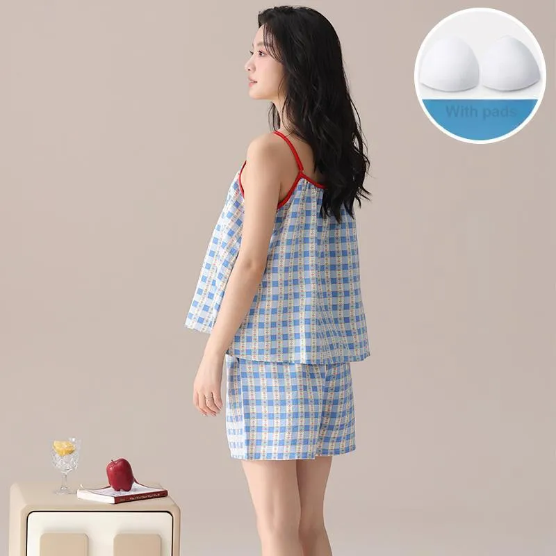 Sleeping Beauty Pajama Set Women's Sky Blue-5