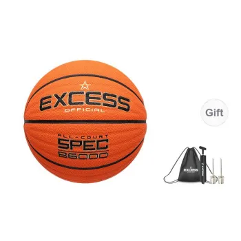 EXCESS PU Basketball Vibrant Orange Size 7 Ball Training Match Unisex