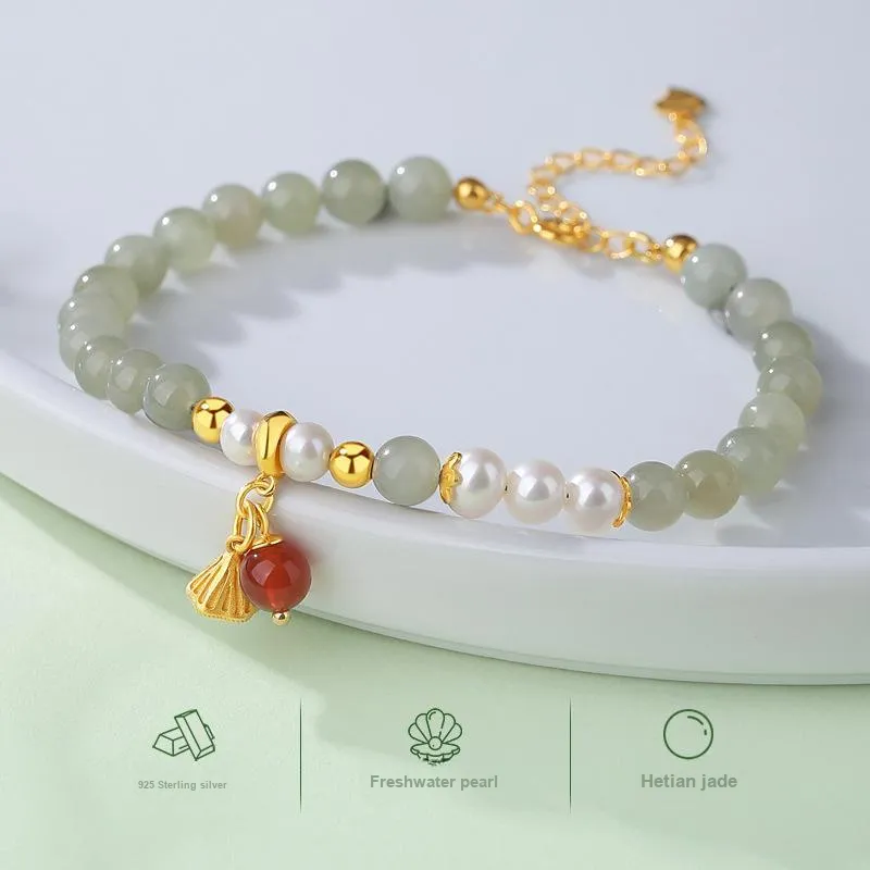 Royal Heaven's Choice Hetian Jade Bracelets Sugar Jade Unisex-1