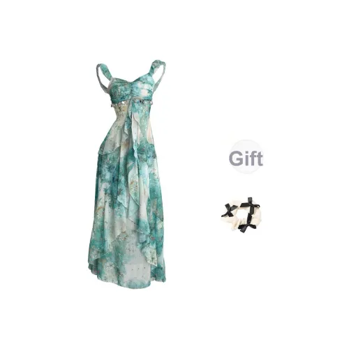 TORIGHT Slip Платье Женское Зеленое