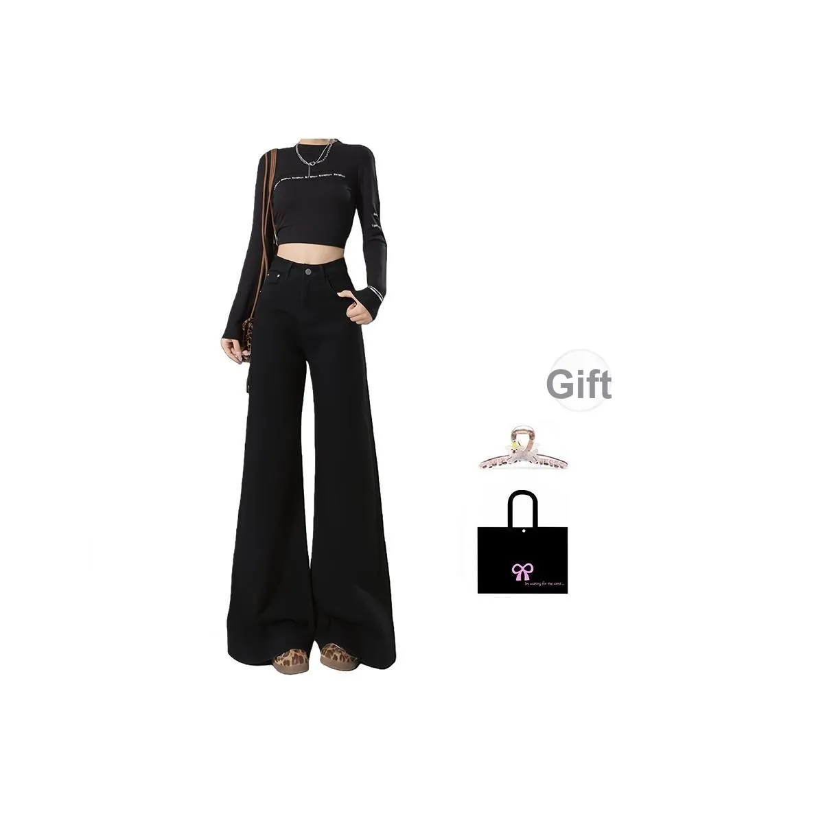 Aimilian Черные Женские Джинсы