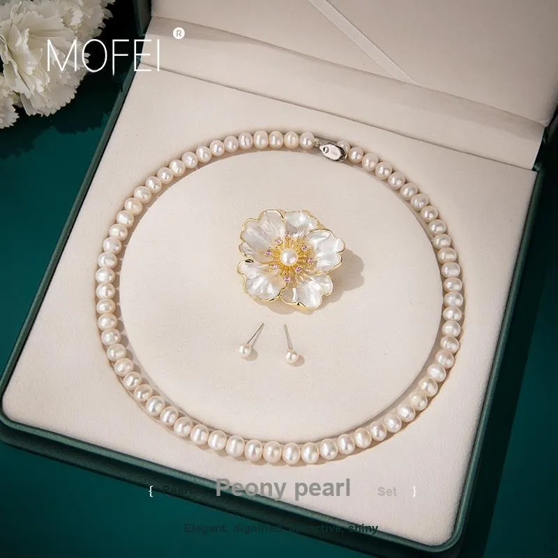 Mofei Pearl Necklaces Women's-1