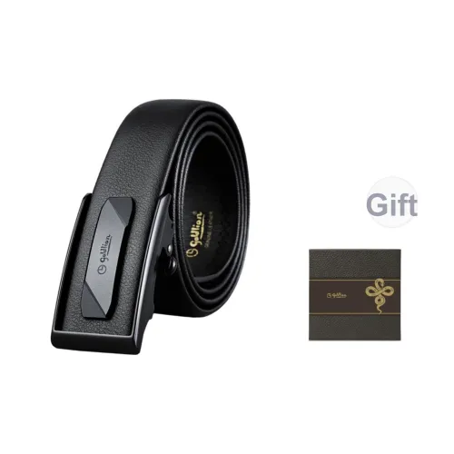 GOLDLION Ремни из коровьей кожи Мужской Черный Ширина 3,5 см