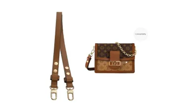 GUYI Cow Leather Shoulder Strap Accessories Women's Caramel