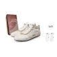 Beige White Brown[Comes with Brand Socks]