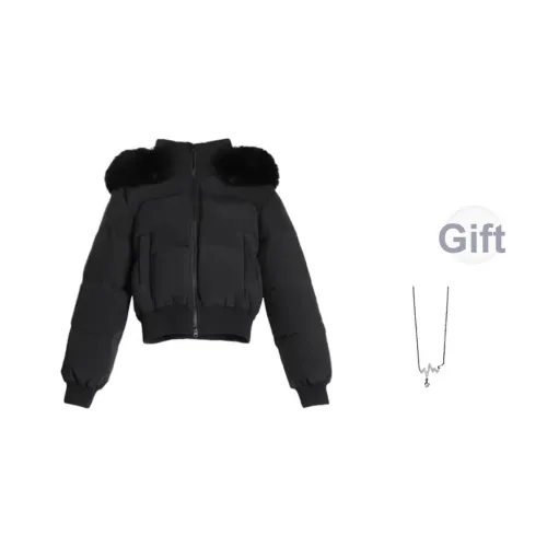 TLXT Черный с ожерельем Унисекс Пуховики