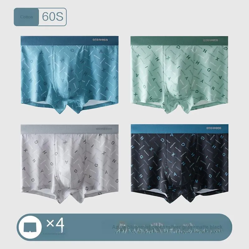 H YXIANG Underpants Men's 4 Pack-3
