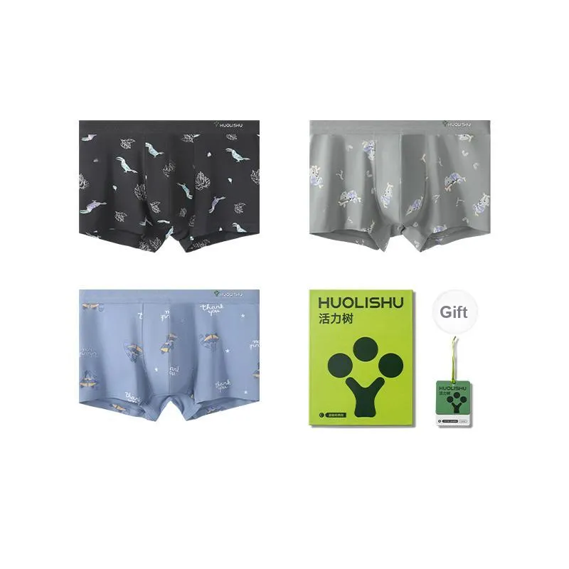 VIM TREE Underpants Underwear Gift Box Men's 3 Pack-2