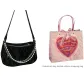 Black+Pearl Chain, Comes with Limited Edition Valentine's Day Shopping Bag