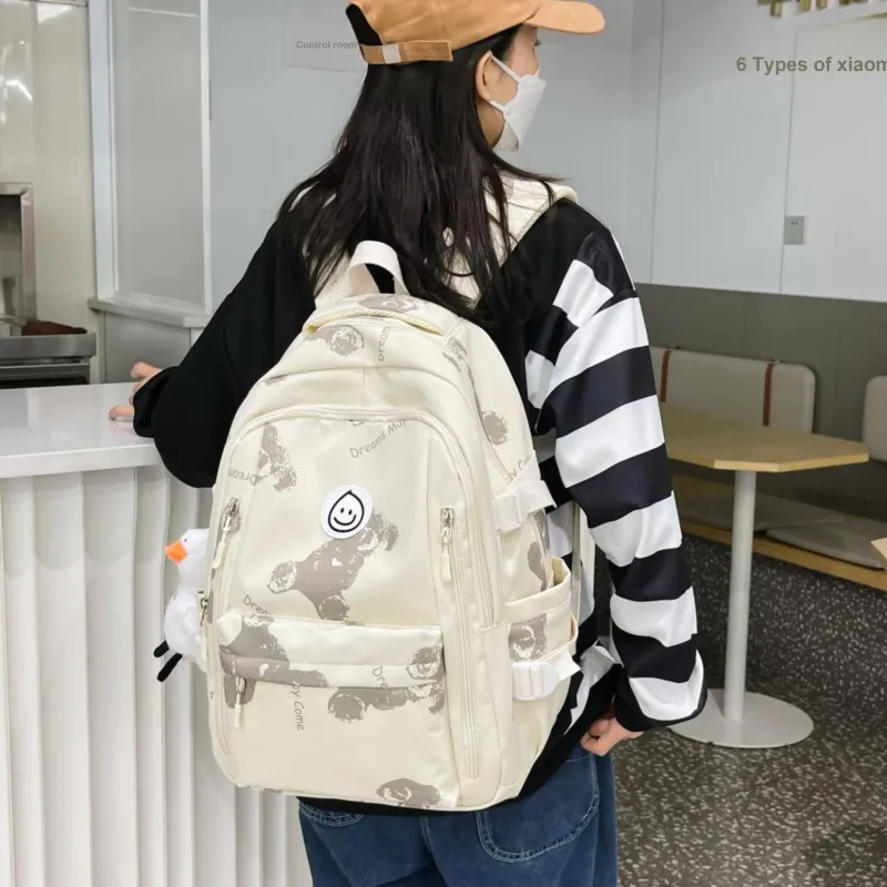 Tong Tong Rabbit Nylon Backpack Women's Multicolor-6