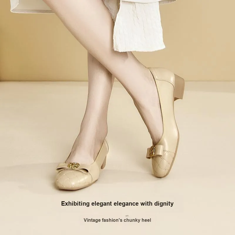 DG Anti-Slip Wear-Resistant Waterproof And Breathable Low-Top Casual Shoes 3cm Women's-3