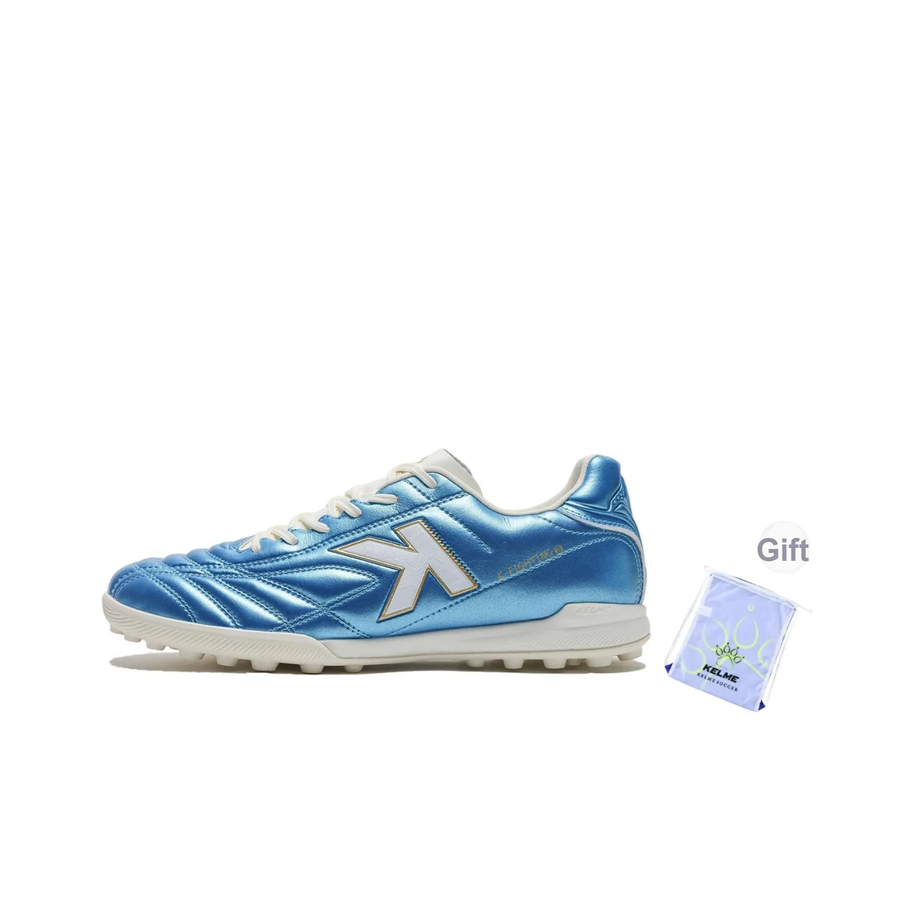 KELME TF Шипы Амортизация Противоскользящий Устойчивый к истиранию Футбольные бутсы Унисекс Ромб Синий