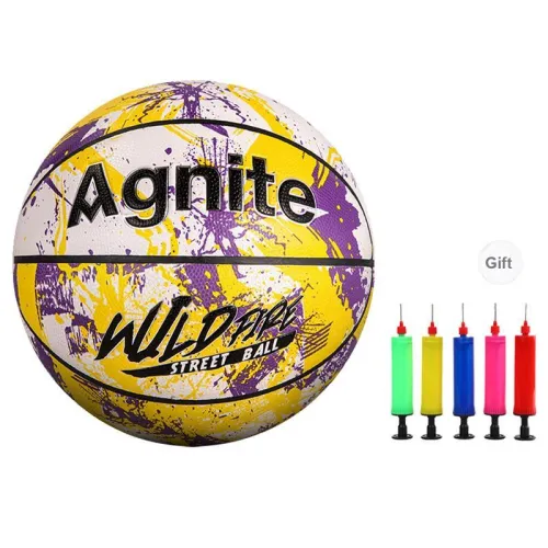Deli PU Basketball Yellow Size 7 Training Unisex