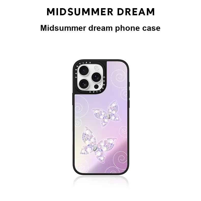 CASETIFY TPU+PC Material Midsummer Dream Phone Cases Compatibility With IPhone 16/15/14/Pro/Ma Cartoon-1