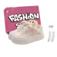 Beige Pink (Pink Shoe Box+Socks)
