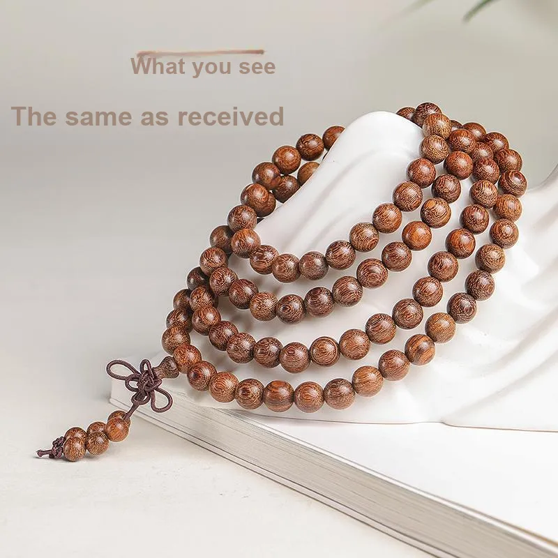 MUSHENGYUAN Golden Sandalwood Bracelets Unisex-10