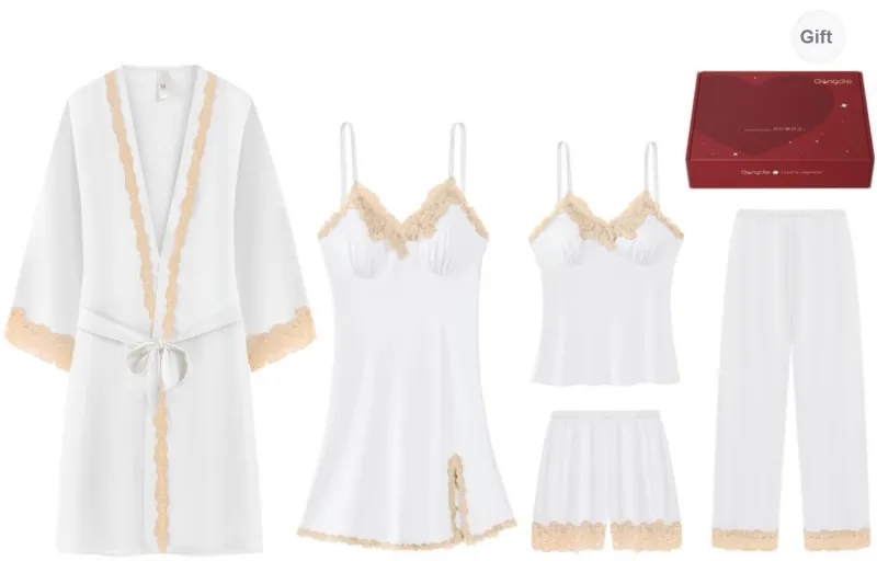Gongdie Pajama Set Gift Box Set Women's-6