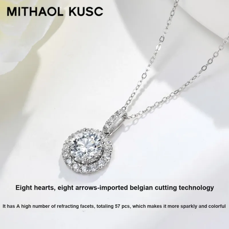MITHAOL KUSC 925 Sterling Silver Necklaces Women's-3