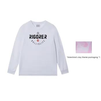 RIGORER Crew Neck Loose Fit Basketball Long Sleeved T Shirt Unisex