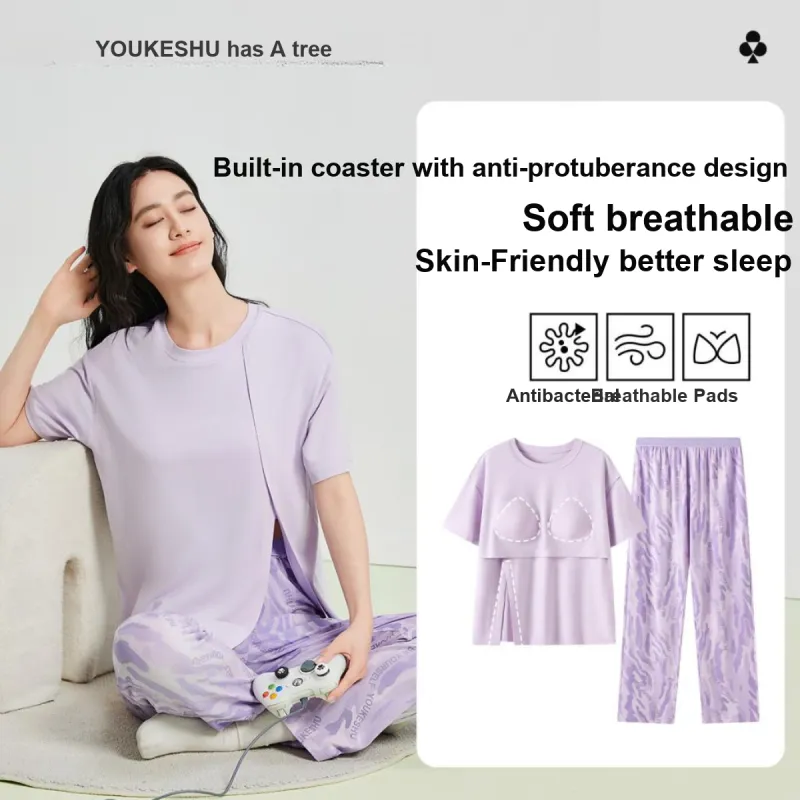 YOUKESHU Pajama Set Women's Shopping Bag-8
