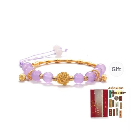 MEOBURLIY Colored Glaze Bracelets Women's