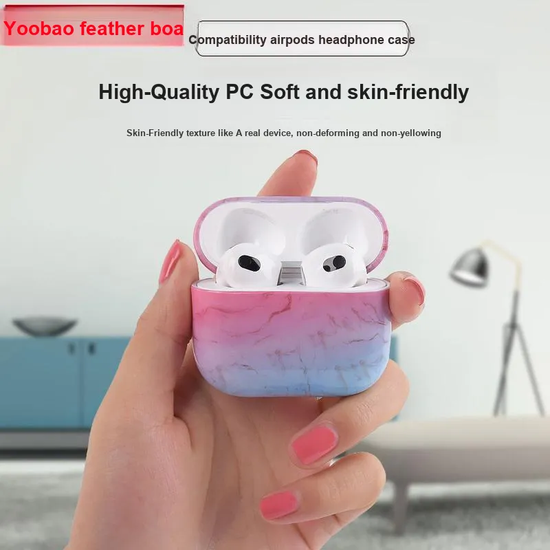 Yoobao Compatibility With AirPods 1st/2nd/3rd Generation TPU Fully Enclosed Impact Resistant Headphone Set-1
