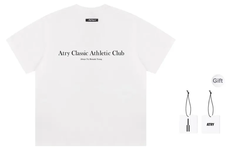 Atry Alphabet Slogan Series T Shirts Unisex-4