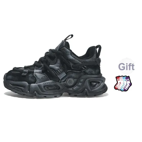 Masongarments Аbrasion Resistant Высота Увеличивающие Низкие Кеды Унисекс Глубокий Черный