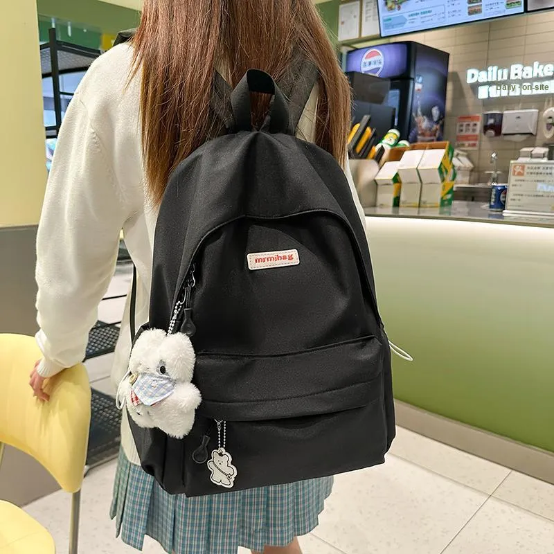 HCXK Nylon Backpack Unisex Blue/Green/Yellow/Black/White-20