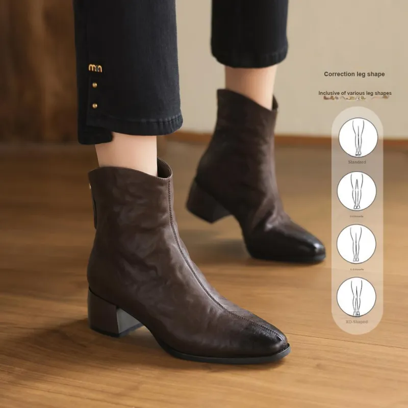 SAFIYA Ankle Boots Women's Black/Brown-11
