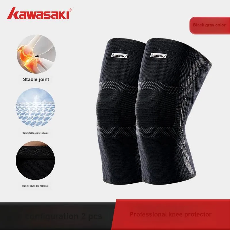 Kawasaki Running, Cycling, Basketball Unisex Elastane, Polyamide, Polyester Knee Pads-1