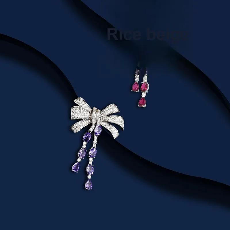 Marco Bizzarri Alloy Brand Luxury Jewelry Fashion Elegant Breast Flower Accessories Anti Flash Pin Accessories Women's-7