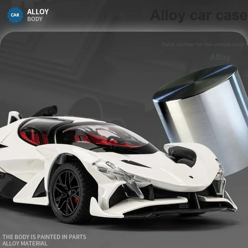 Chi Yu Car Play Solid Wood Base Acrylic Assembly Box, Apollo EVO 1 24 Hobby Model Display Case, Model Accessory-10