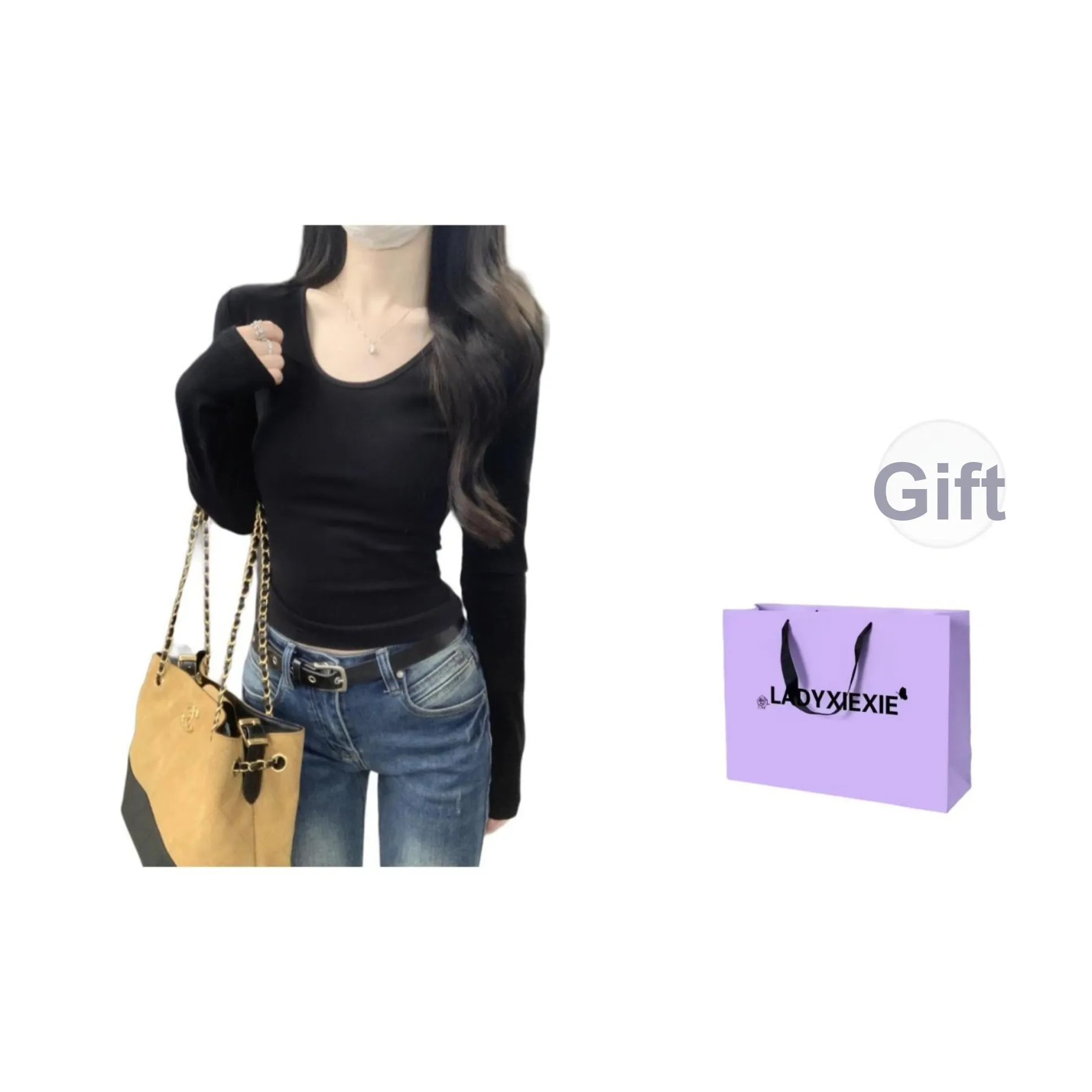 LADYXIEXIE Комплект с короткими рукавами рубашка женский