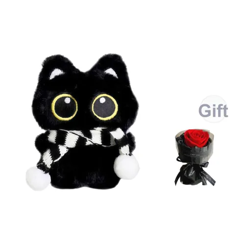 YUEMIXIONG Обнимающая Рыбка Little Черный Big Eye Coal Шар Милый Украшение Аксессуар Плюшевый Подвеска 10 см Высота