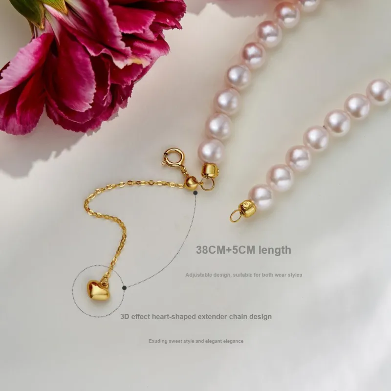 ME LUXE Saltwater Pearl Necklace, Sweet Style Versatile, Refined Anniversary Gift Women's-6