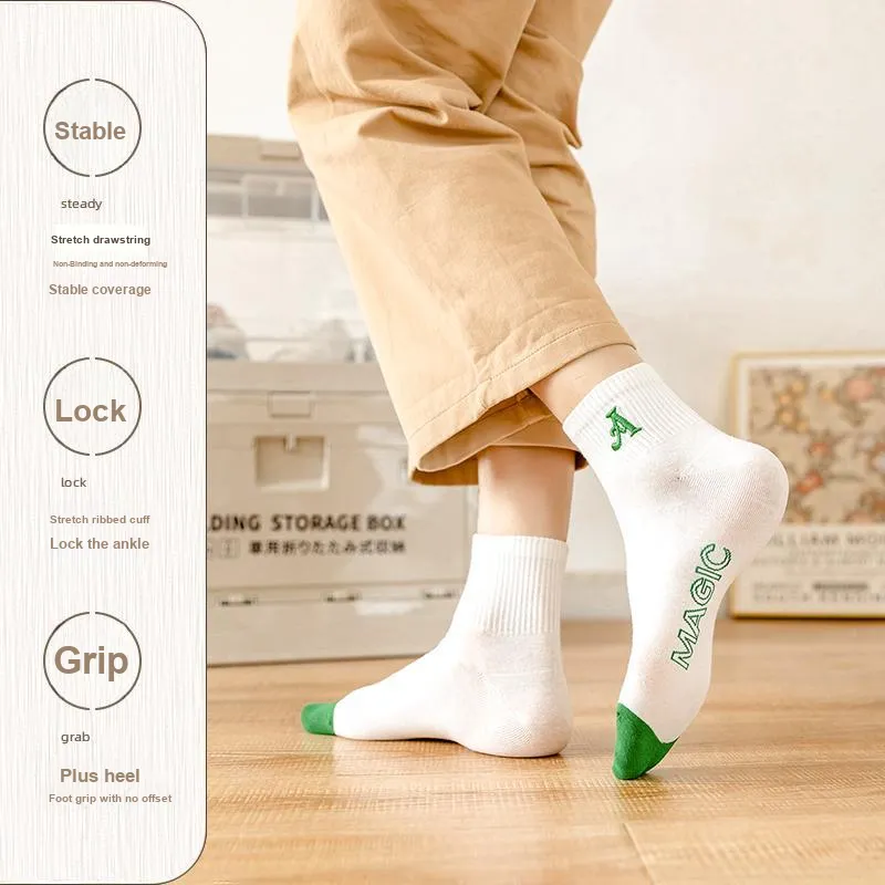 Yalu Mid Calf Socks Men's 5 Pack-12