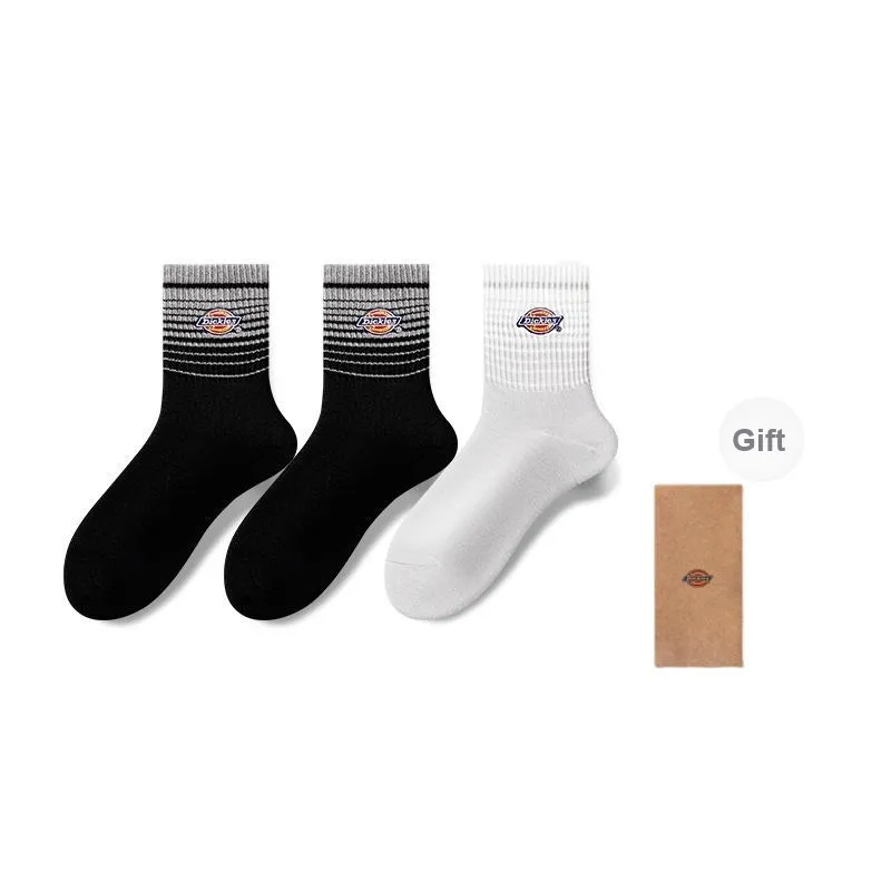 Dickies Everyday Comfortable Moisture-Wicking Breathable Fall And Winter Crew Socks Unisex-24