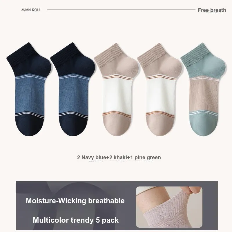 7 SEVFUN Ankle Socks Men's 5 Pack-5