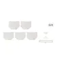 5A White Chain+White Dot+White Jacquard+White Jacquard+V-Shape Jacquard